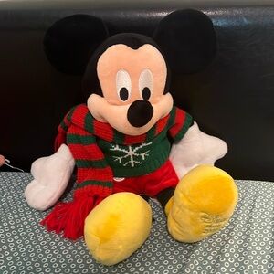 Vintage Walt Disney Store 2009 HOLIDAY CHRISTMAS MICKEY MOUSE 18"